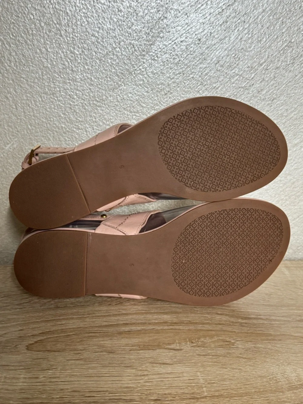 Tory Burch Everly T-Strap Flat Thong Sandal Pink Women US 6M